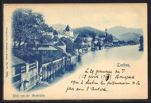 AK Leoben, Blick von der Murbrücke