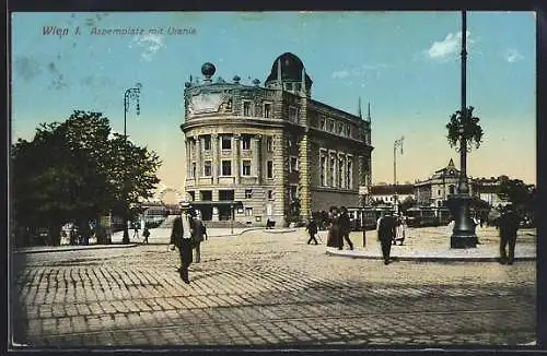 AK Wien, Aspernplatz mit Urania