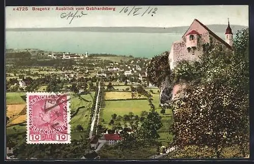 AK Bregenz, Ausblick vom Gebhardsberg