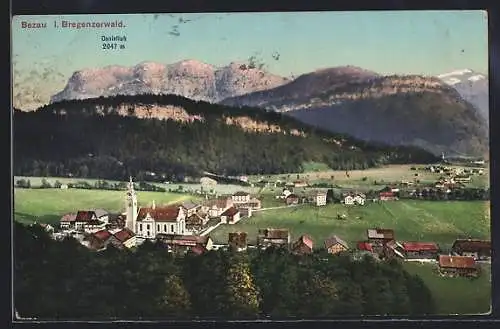 AK Bezau i. Bregenzerwald, Totalansicht mit Canisfluh