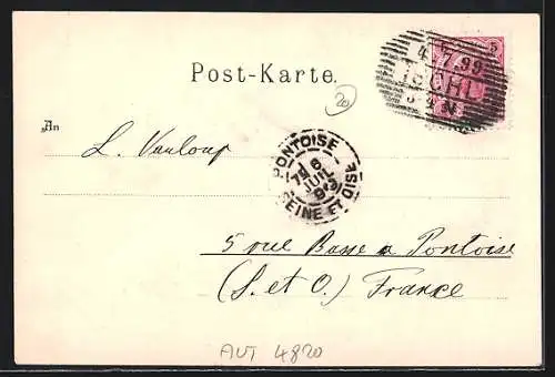 AK Bad Ischl, Kaiserliche Villa mit Fontäne