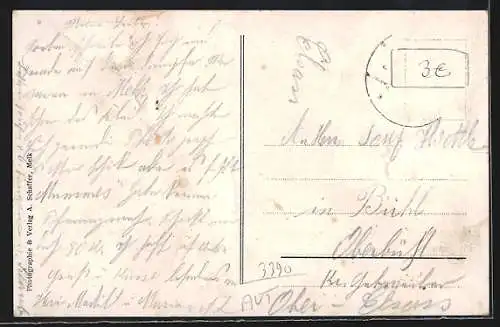 AK Melk a. d. Donau, Totalansicht mit dem Klosterstift