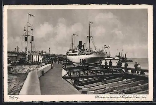 AK Esbjerg, Havnemolen med Enlandsbaadene