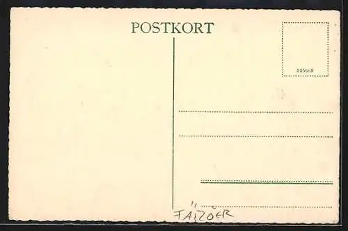 Künstler-AK Thorshavn /Färöer, Prospekt af Thorshavn i 1778
