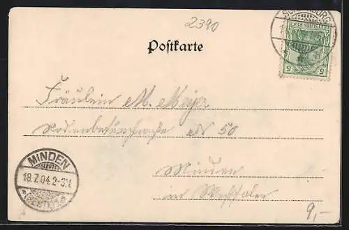 AK Sonderburg, Rathausplatz mit Passanten