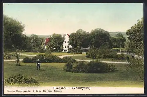AK Bangsbo /Vendsyssel, Parkanlagen mit Gärtnern