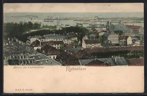 AK Kjobenhavn, Havnen, fra Frederikskirken