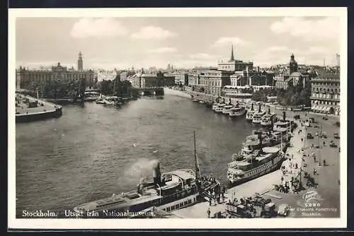 AK Stockholm, Utsikt fran Nationalmuseum