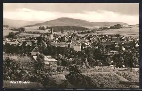 AK Uder i. Eichsfeld, Ortsansicht aus der Vogelschau