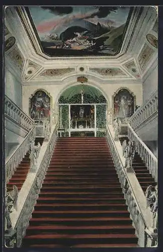 AK Bad Tölz, Kalvarienberg, Heilige Stiege, Innenansicht