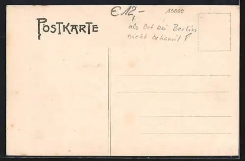 AK Berlin-Lichtenberg, Restaurant Schwarzer Adler, Frankfurter Chaussee 120, Ecke Gürtelstrasse, Hochzeitssaal