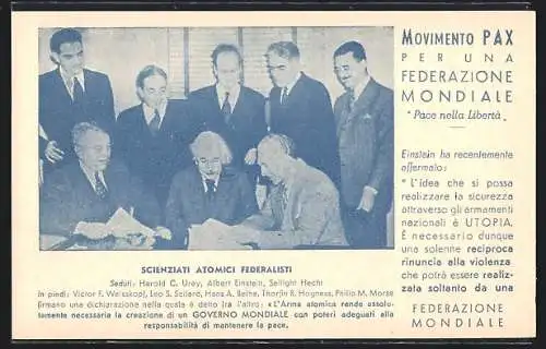 AK Roma, Movimento Pax, Via Principe Umberto 35, Albert Einstein