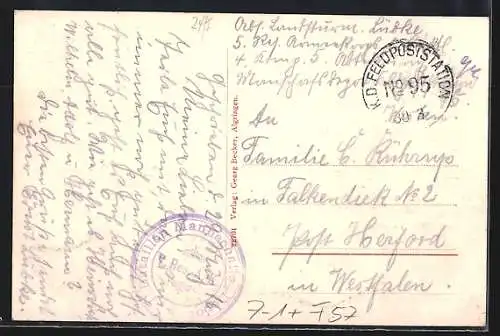 AK Aumetz, Kolonie, Beamtenwohnungen, die Grube, Ortsansicht