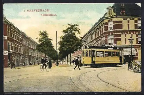 AK Den Haag, Vaillantlaan, Strassenbahn