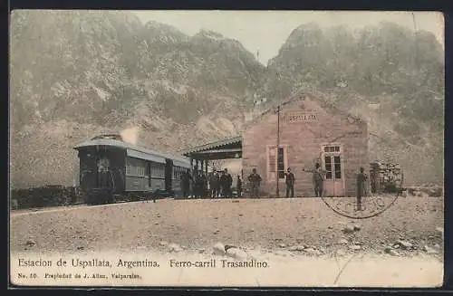 AK Uspallata, Ferro-carril Trasandino