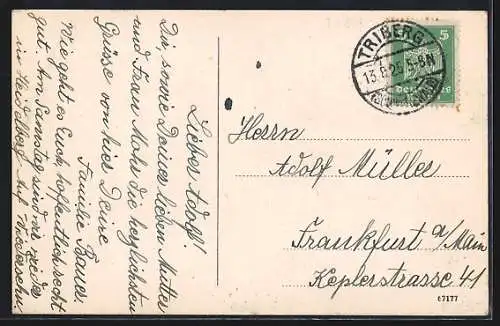 AK Griesheim / Offenburg, Gasthaus zur Krone, Teilansicht vom Ort