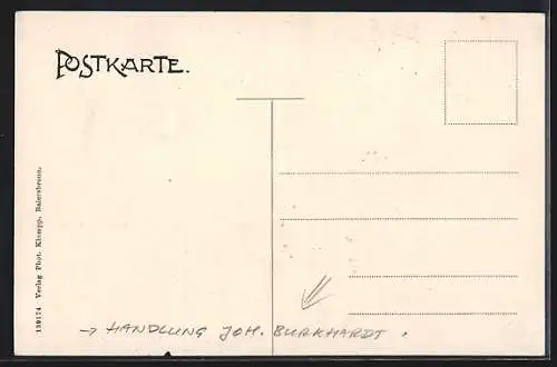 AK Obertal / Baiersbronn, Handlung von Joh. Burkhardt, Ortsansicht
