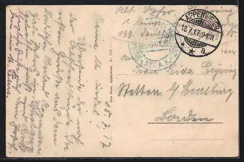 AK Appenweier /Baden, Bahnhofhotel Ig. Werner, Villa Wohlleben, Anwesen A. Brüstle, Landhaus Daheim Ebner