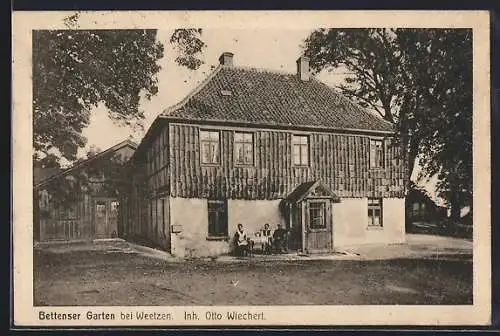 AK Weetzen, Gasthof Bettenser Garten v. Otto Wiechert
