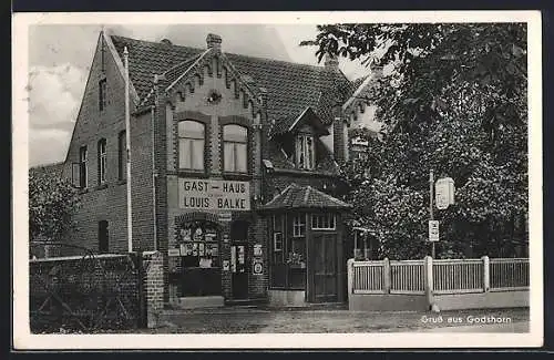 AK Godshorn b. Hannover, Gasthaus Zur Linde v. Louis Balke