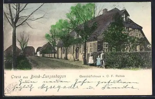 AK Brink-Langenhagen / Hann., Geschäftshaus von C. F. Rehse