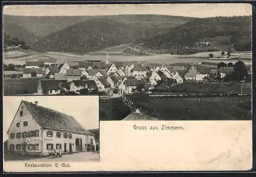 AK Zimmern, Restauration G. Gut, Totalansicht
