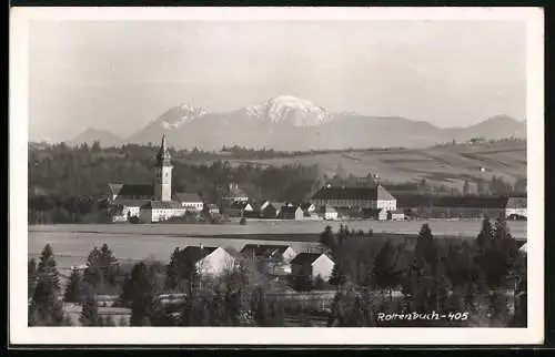 AK Rottenbuch / Ammer, Ortspanorama mit Kirche