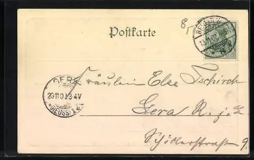 AK Berlin, Gasthaus Kaiser-Keller, Hubertussaal, Innenansicht