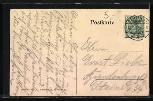 AK Berlin, Gasthaus Kempinski, Cadiner-Saal, Innenansicht