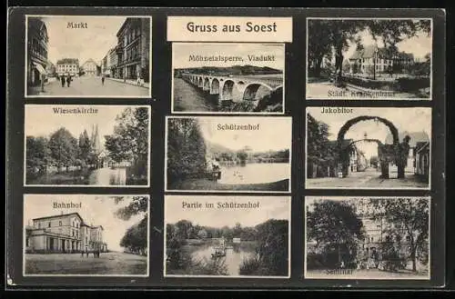 AK Soest, Markt, Schützenhof, Seminar