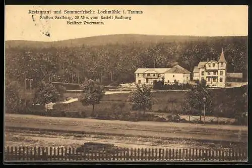 AK Wehrheim, Restaurant Lochmühle im Taunus, am Waldrand gelegen