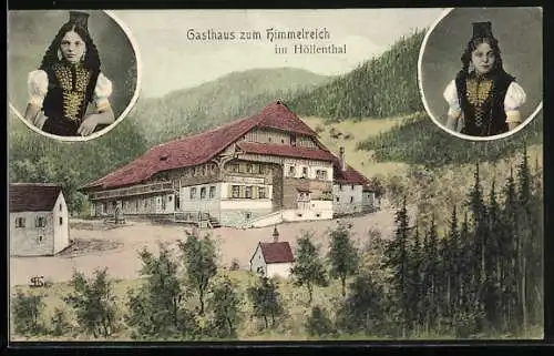 AK Kirchzarten, Gasthaus zum Himmelreich im Höllenthal