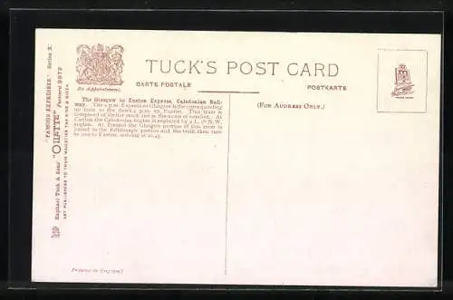 AK Englische Eisenbahn Glasgow Express 903, Caledonian Railway