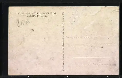 AK Berlin-Niederschönhausen, Liliputanergruppe in Schaefer's Märchenstadt Liliput