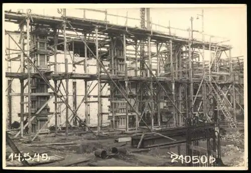 27 Fotografien Ansicht Hirschfelde O.L., Kohlekraftwerk nach der Zerstörung im 2. Weltkrieg, Trümmer, Aufräumarbeiten