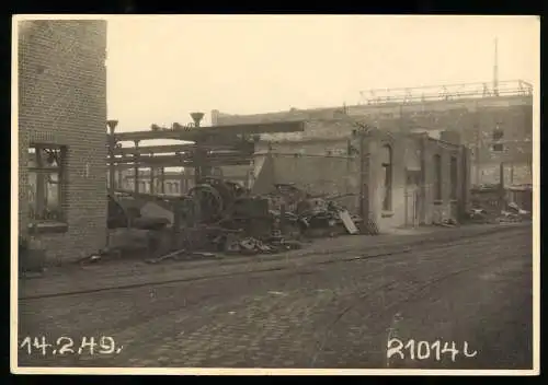 27 Fotografien Ansicht Hirschfelde O.L., Kohlekraftwerk nach der Zerstörung im 2. Weltkrieg, Trümmer, Aufräumarbeiten
