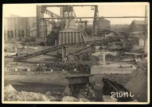 27 Fotografien Ansicht Hirschfelde O.L., Kohlekraftwerk nach der Zerstörung im 2. Weltkrieg, Trümmer, Aufräumarbeiten