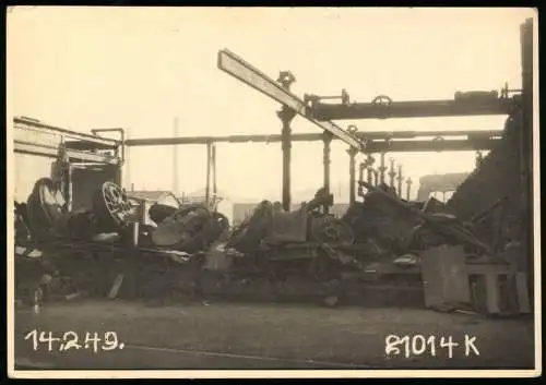 27 Fotografien Ansicht Hirschfelde O.L., Kohlekraftwerk nach der Zerstörung im 2. Weltkrieg, Trümmer, Aufräumarbeiten