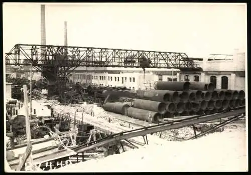 27 Fotografien Ansicht Hirschfelde O.L., Kohlekraftwerk nach der Zerstörung im 2. Weltkrieg, Trümmer, Aufräumarbeiten