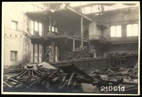 27 Fotografien Ansicht Hirschfelde O.L., Kohlekraftwerk nach der Zerstörung im 2. Weltkrieg, Trümmer, Aufräumarbeiten