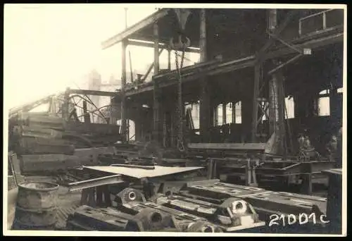 27 Fotografien Ansicht Hirschfelde O.L., Kohlekraftwerk nach der Zerstörung im 2. Weltkrieg, Trümmer, Aufräumarbeiten
