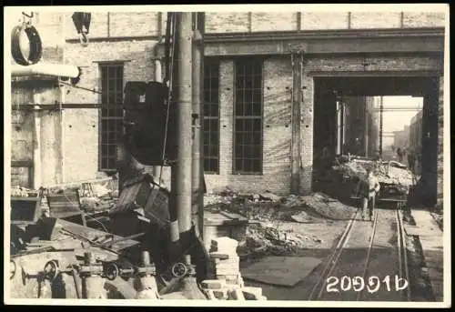27 Fotografien Ansicht Hirschfelde O.L., Kohlekraftwerk nach der Zerstörung im 2. Weltkrieg, Trümmer, Aufräumarbeiten
