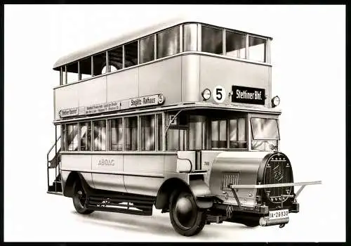 6 AK Berliner Verkehrs-Betriebe (BVG), Busse, Büssing, AEG, NAG KO, MAN, mit Ersttagsstempel und Briefmarken