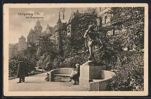 AK Königsberg, Passanten am Bogenspanner