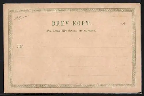Lithographie Kjobenhavn, Pantomime Theater, Tivoli, Musikpavillon, Tivolis Hovedbygning