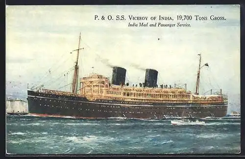 AK Passagierschiff P. & O. SS Viceroy of India, India Mail and Passenger Service