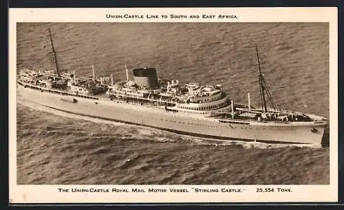 AK Passagierschiff RMMV Stirling Castle, Union-Castle Line