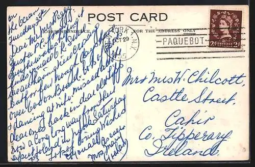 AK Passagierschiff Britannic bei leichtem Wellengang, Cunard Line