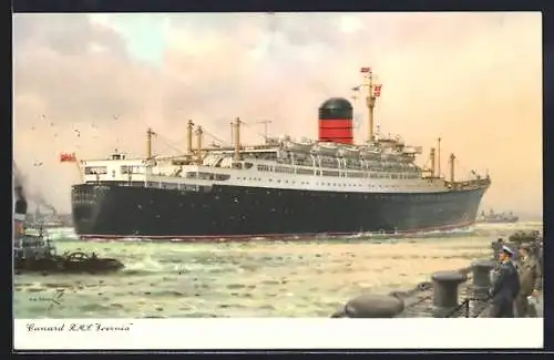 AK Cunard White Star Passagierschiff RMS Ivernia