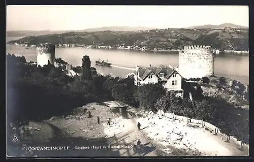 AK Istanbul, Bosphore, Tours de Roumeli-Hissar